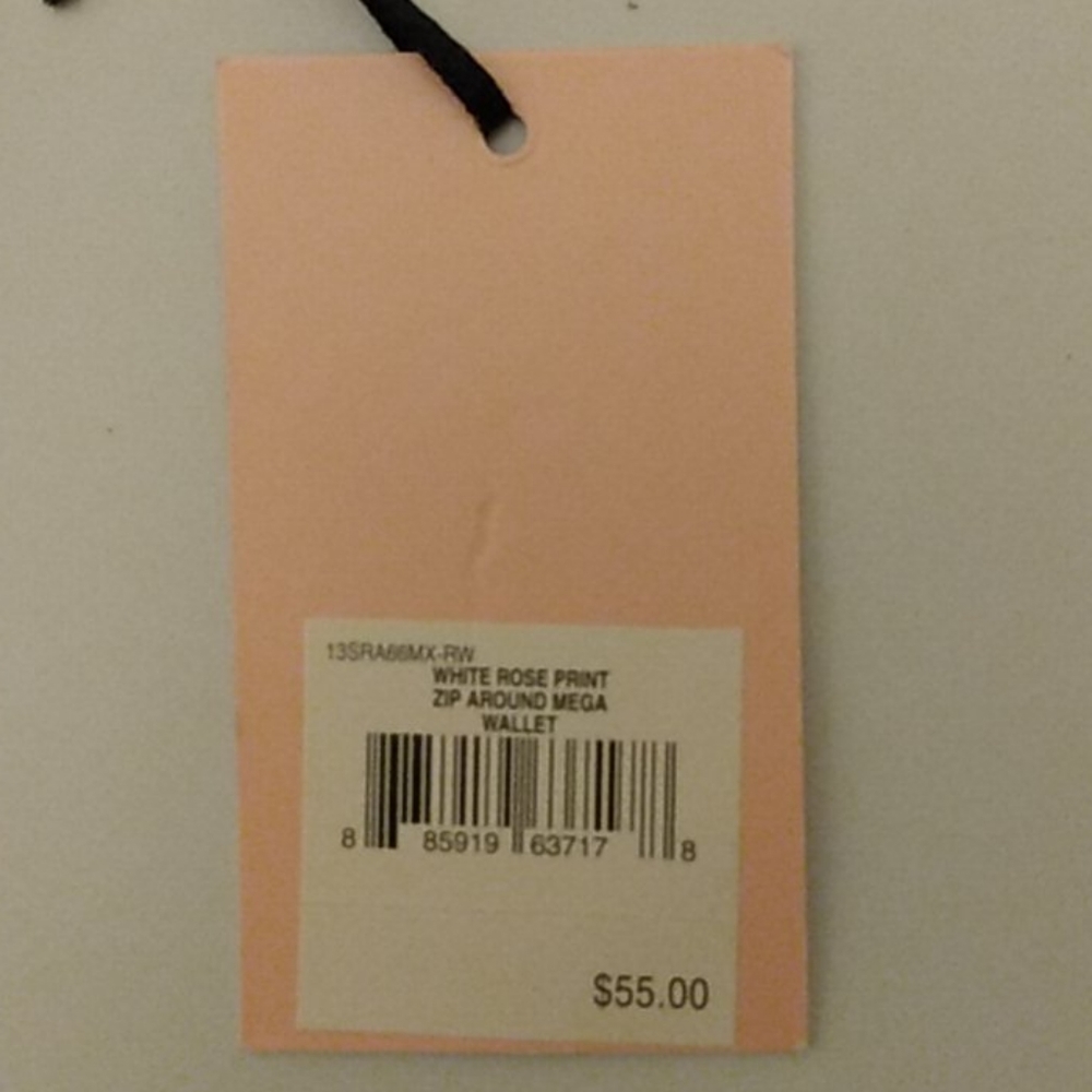 Juicy Couture Pink and Cream Floral Wallet with Gold Logo - Picture 7 of 7